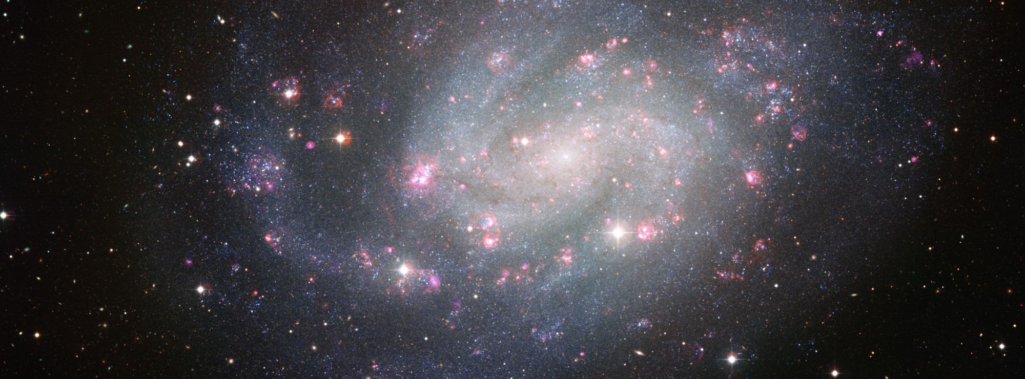 Spiralgalaxen NGC300, och är tagen med WFI på Europeiska Sydobservatoriet.