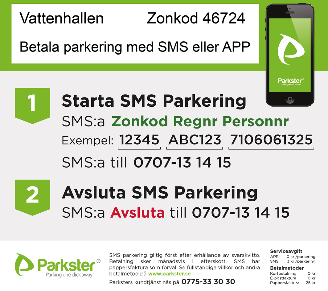 Parkera med SMS - Parkster